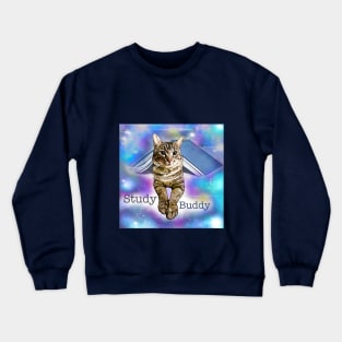 Study Buddy Cat Crewneck Sweatshirt